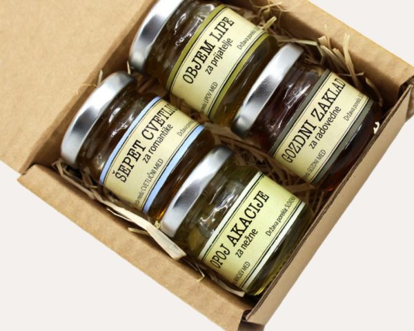 Mali paket “4 x mini klasični medi” Mr.Bee