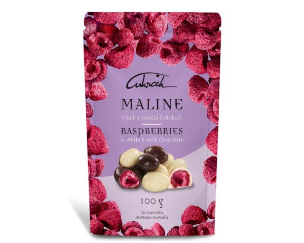Maline v čokoladi Cukrček, 100g
