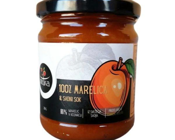 Marmelada 100% marelica & sadni sok Dobrote Metka, 190g