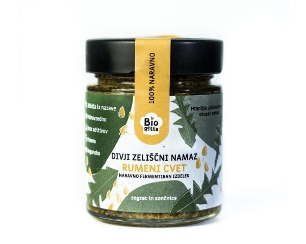 Naravno fermentirani namaz Rumeni cvet Biogetta, 135g