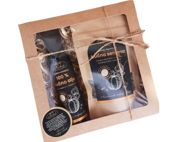 Paket bučno olje + bučna semena kmetija Kokol