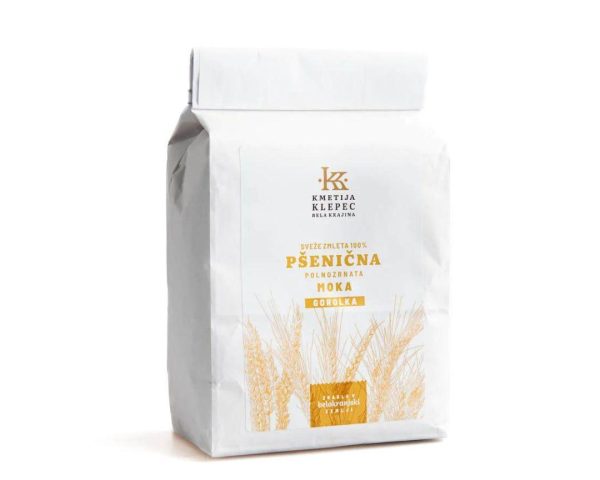 Polnozrnata pšenična moka Gorolka Klepec, 1kg