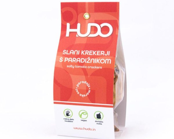 Ročno izdelani slani krekerji s paradižnikom 70g