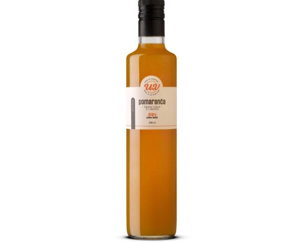 Sirup pomaranča U&V, 0,5l