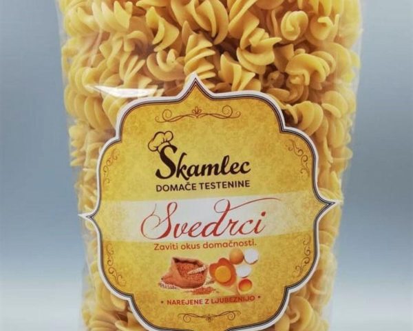 Svedrci testenine Škamlec 500g