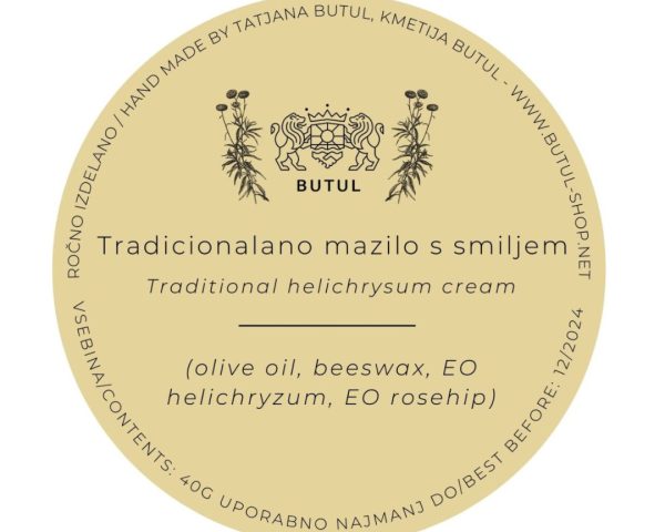 Tradicionalno mazilo smilja domačija Butul, 40 g
