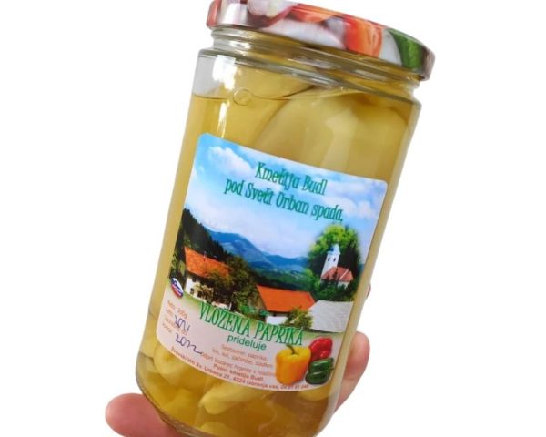 Vložena paprika kmetija Budl 300 g