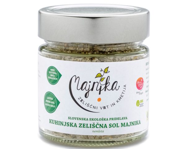 Zeliščna sol, nemleta, Majnika, 200 g